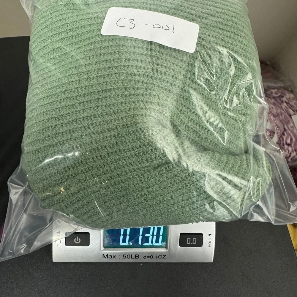 Aerie Womens M‎ Sage Green Oversized Ribbed Crew Neck Cotton Blend Knit Sweater